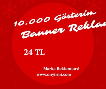 Banner Reklam 10.000 Gösterim