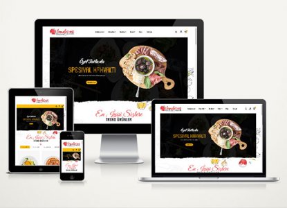 E Ticaret Web Sitesi E-Ticaret Restaurant Paketi Soft Yumm v4.0