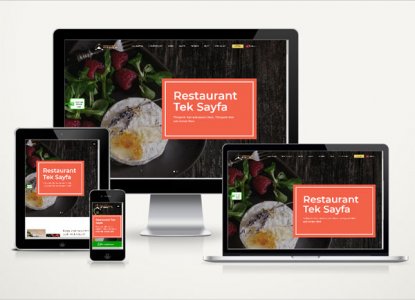 Web Sitesi Restaurant Web Sitesi Soft Onepage v4.0
